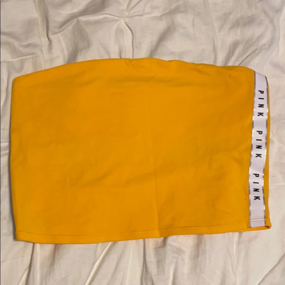 YELLOW TUBE TOP